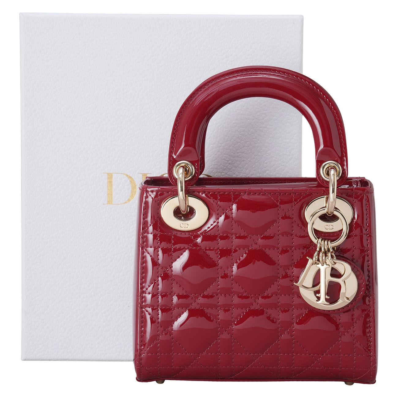 CHRISTIAN DIOR(USED)크리스찬디올 레이디디올 페이던트 미니백